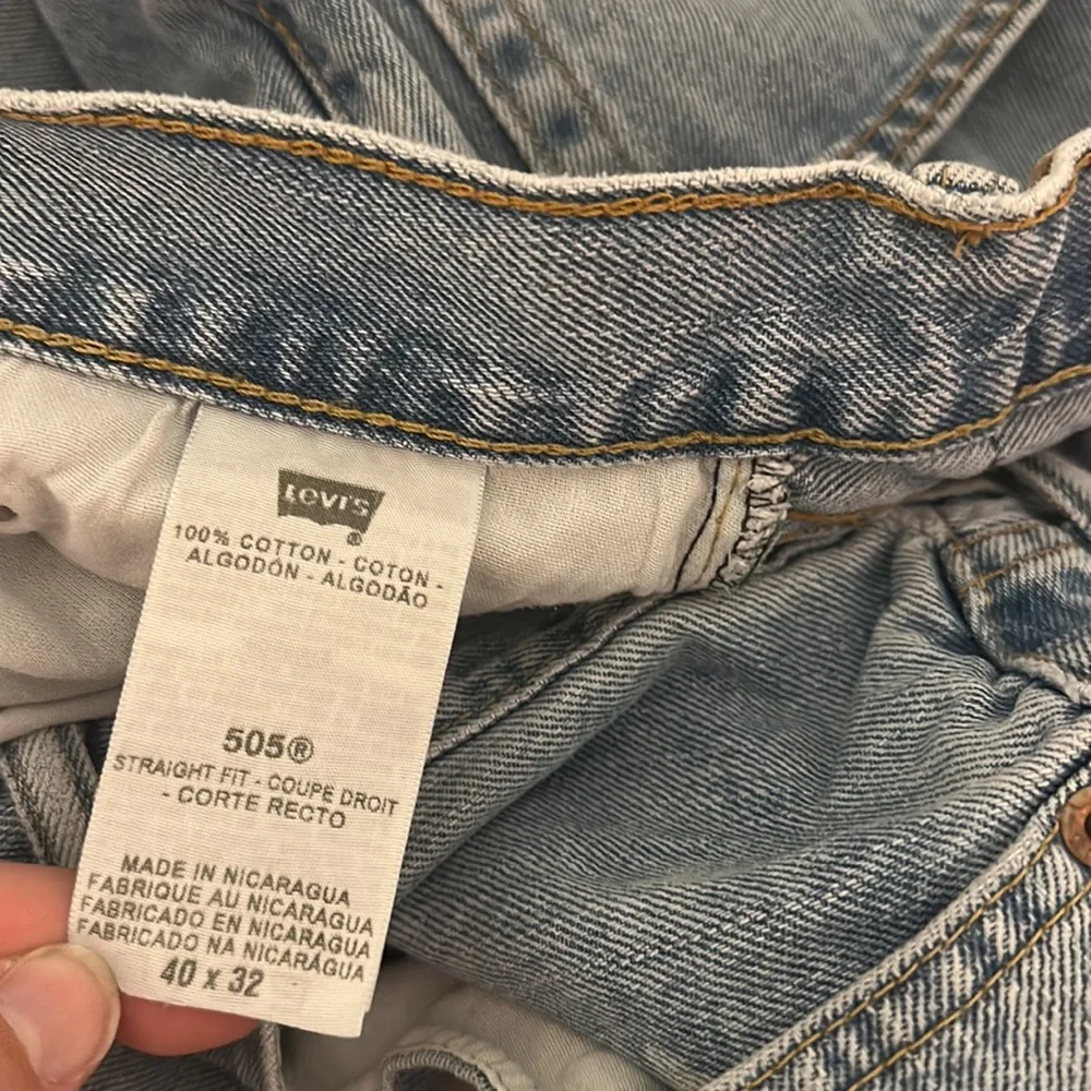 Levi’s Men’s Vintage 505 Straight Fit Jeans Light Wash Size W40 L32
